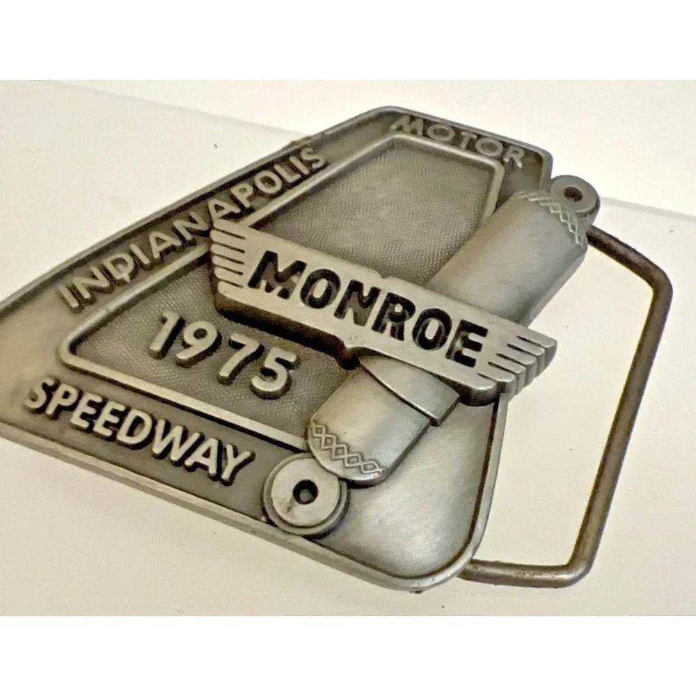 1975 Indianapolis 500 Belt Buckle Limited Edition 100 of 500 Pewter Bobby Unser